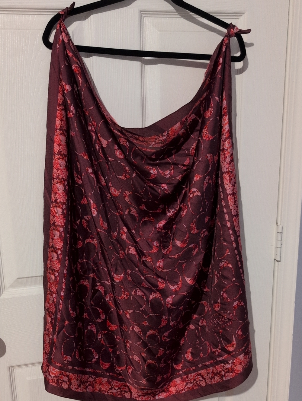 NWT Coach Rose Meadow Silk Scarf